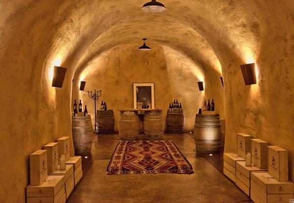 Wine cellar.