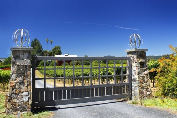 Gate leading to the estate.