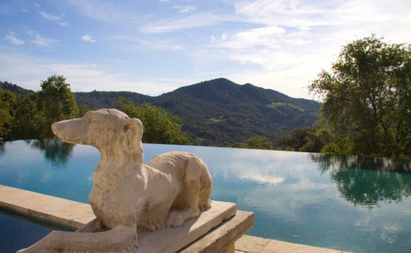  Infinity pool overlooking the Mayacamas Mountains. (Image courtesy of Coldwell Banker Previews International)